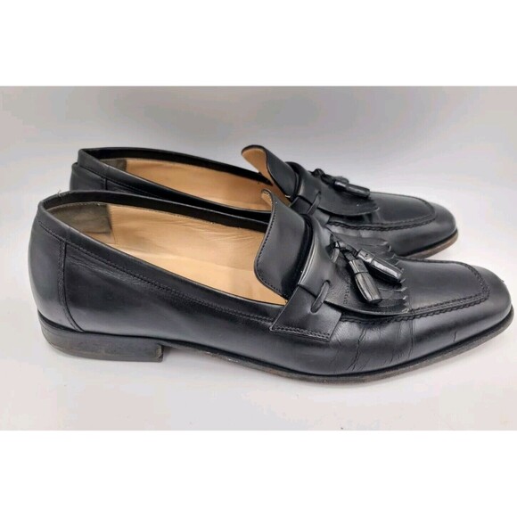 Salvatore Ferragamo Studio Black Tassel Dress Loafer‎ 10 B Made in Italy main image 14